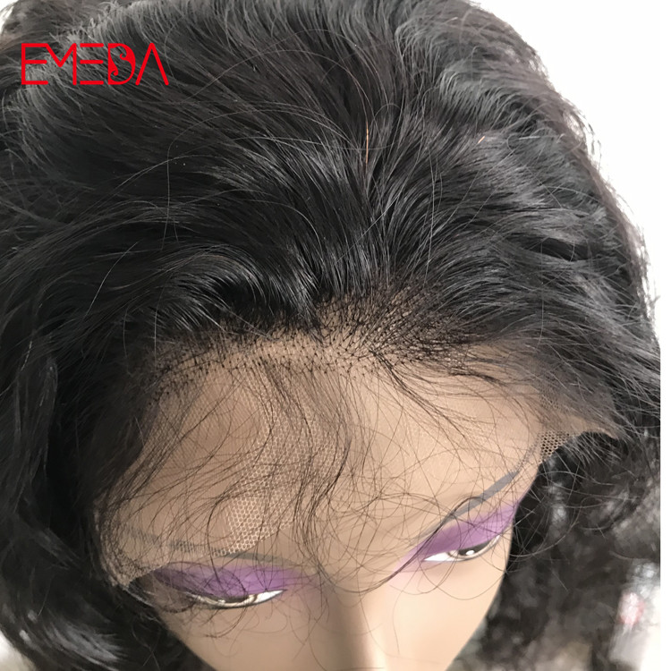 China 11A grade virgin cuticle hair full lace wigs factory natural wave 20inch YJ277